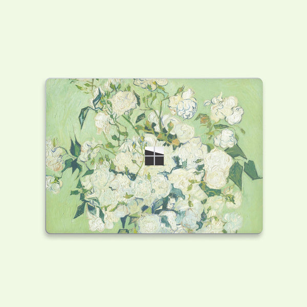 Purity in Petals Microsoft Surface Book Skin, Surface Laptop Protector Cover Top and Bottom 3M SkinPurity in Petals