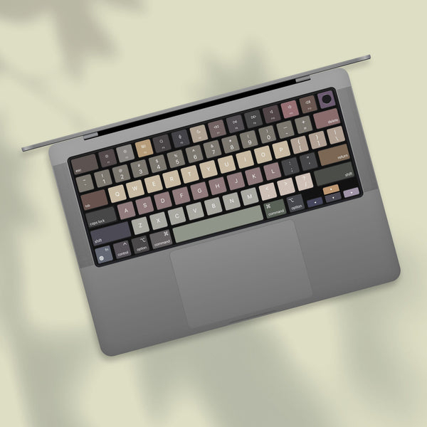 Dark Morandi Color MacBook keyboard Stickers| Keyboard key's individual Stickers| MacBook Air Vinyl Key’s Skin| MacBook M1 Chip Accessories