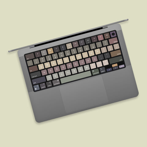 Dark Morandi Color MacBook keyboard Stickers| Keyboard key's individual Stickers| MacBook Air Vinyl Key’s Skin| MacBook M1 Chip Accessories