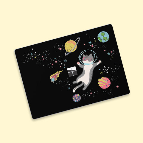 Microsoft Surface Laptop Skin Sticker Top Surface Book Skin Bottom Surface Laptop Skin Surface Book Decal Protector Cover Space Cat