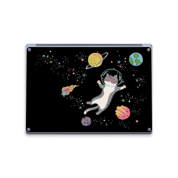 Microsoft Surface Laptop Skin Sticker Top Surface Book Skin Bottom Surface Laptop Skin Surface Book Decal Protector Cover Space Cat