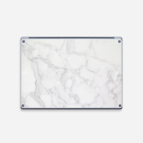 Surface Laptop Go 12.4" Skin Microsoft Laptop Stickers White Marble Decals Top and Bottom Skin