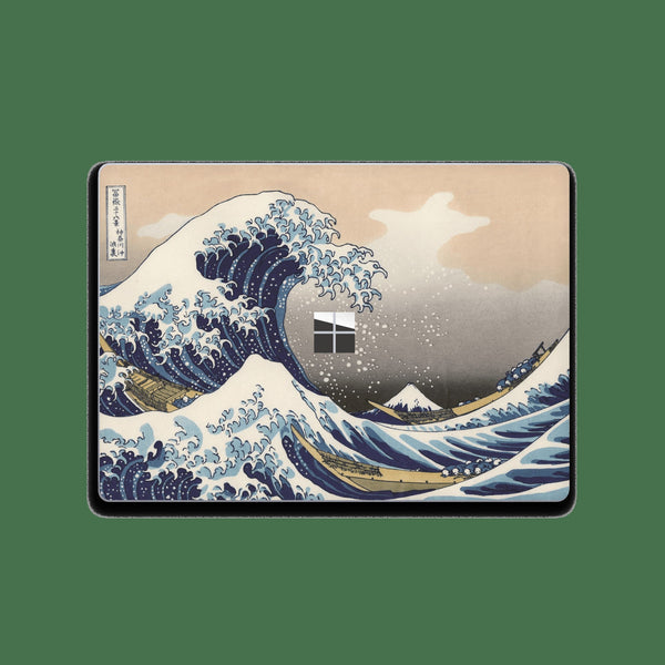 Surface Laptop Go 12.4" Skin Microsoft Laptop Stickers The Great Wave off Kanagaw Stickers Top and Bottom Skin