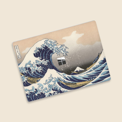 Surface Laptop Go 12.4" Skin Microsoft Laptop Stickers The Great Wave off Kanagaw Stickers Top and Bottom Skin
