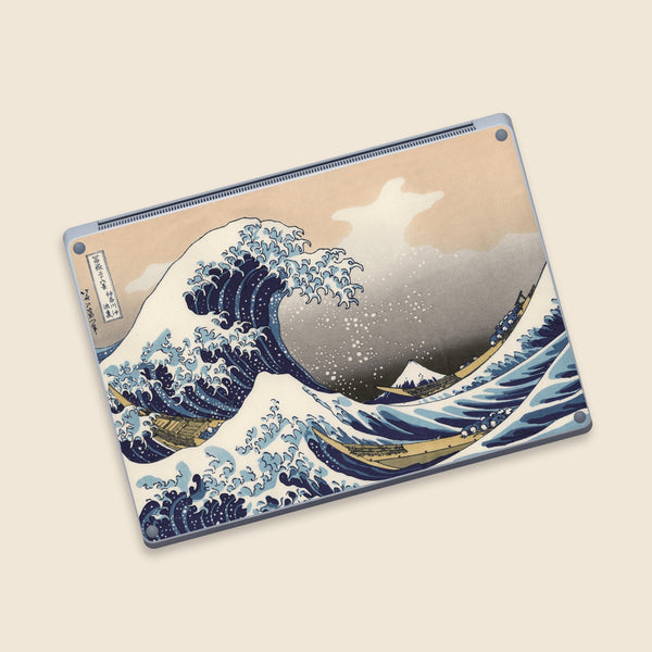 Surface Laptop Go 12.4" Skin Microsoft Laptop Stickers The Great Wave off Kanagaw Stickers Top and Bottom Skin