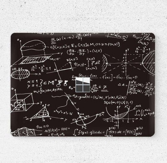 Microsoft Surface Laptop Skin Top Sticker Mad Math Bottom Decal Protector Cover Surface Book Skin