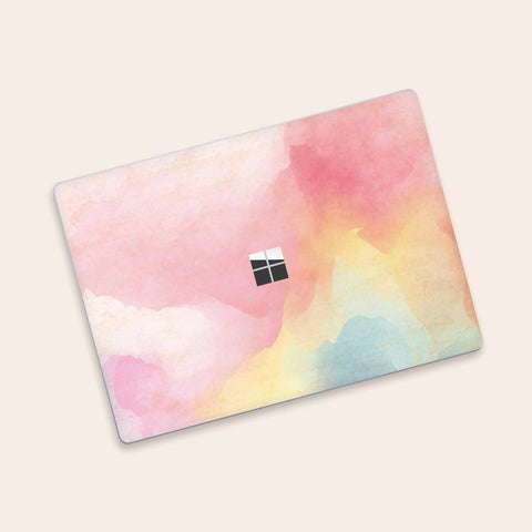 Surface Laptop Go 12.4" Skin Microsoft Laptop Stickers Pink Decals Top and Bottom Skin