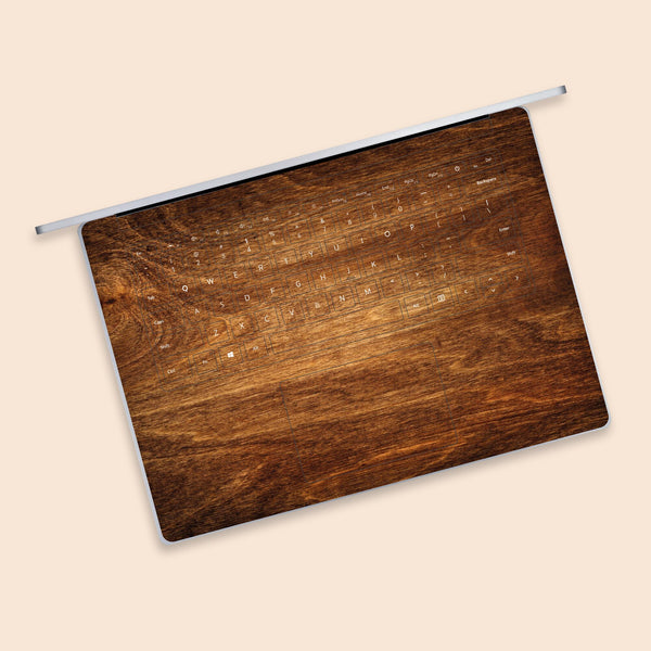 Microsoft Surface Book Skin Woodgrain Decal Keyboard Skin Surface Laptop Keyboard Skin