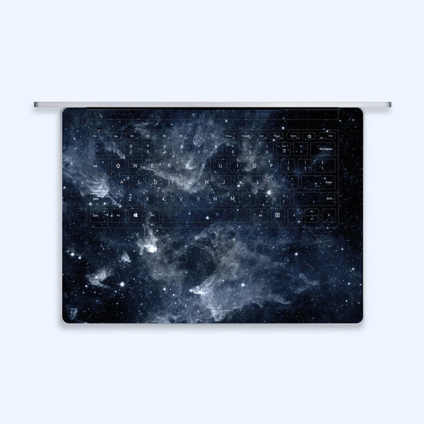 Surface Laptop Go 12.4" Skin Microsoft Laptop Stickers Black Universe Stickers US Keyboard Skin