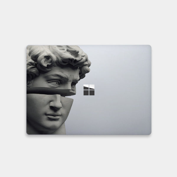 David Statue Face Laptop Stickers Microsoft Surface Book Skin Surface Laptop Protector Cover Top and Bottom 3M Skin