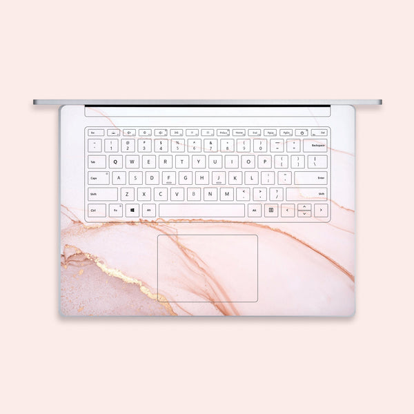 Grapefruit Marble Microsoft Surface Book Skin Keyboard Sticker 13 in Core i5 Surface Book 3 15 inch Decal Protector Cover