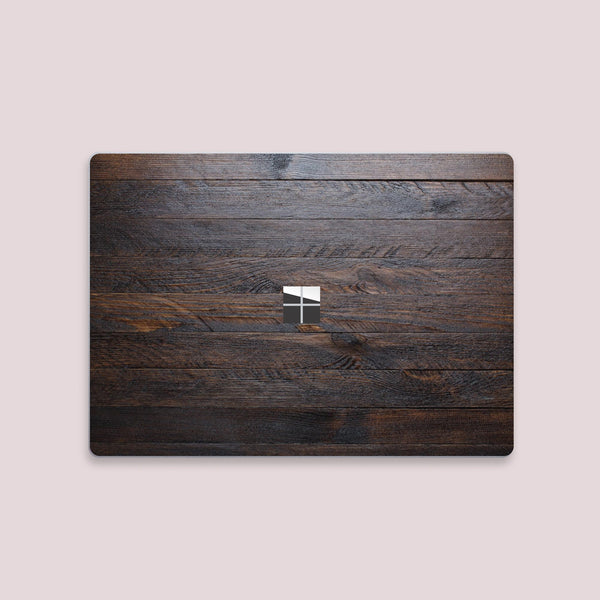 New Microsoft Surface Laptop Sticker Top Surface Skin Dark Woodgrain Bottom Decal Protector Cover