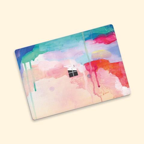 New Microsoft Surface Laptop Surface Book Sticker Top Surface Skin WaterColor Bottom Decal Protector Cover