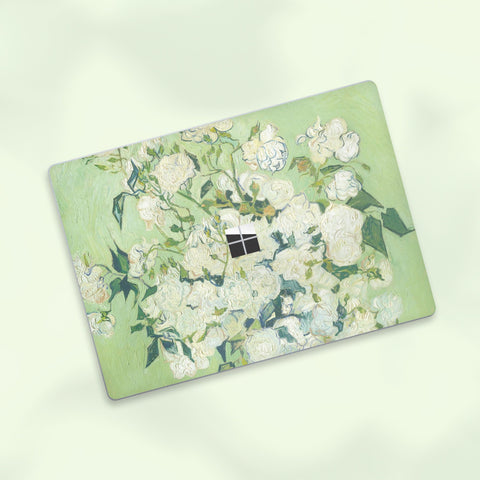 Purity in Petals Microsoft Surface Book Skin, Surface Laptop Protector Cover Top and Bottom 3M SkinPurity in Petals