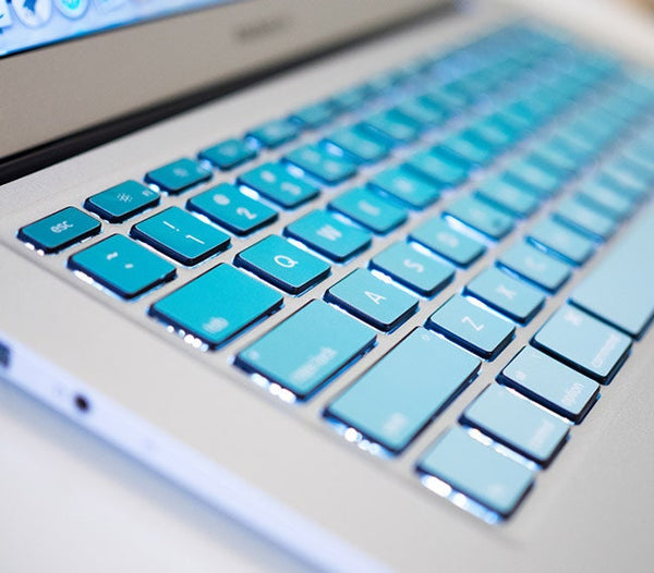 Blue MacBook keyboard keys Skin MacBook keys stickers MacBook Air 13 kits MacBook Pro 16 decal MacBook Pro 15 Keyboard Cover