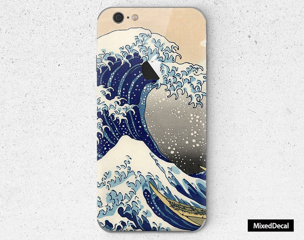 The Great Wave off Kanagaw iPhone 14 Pro Skin iPhone 13 Pro Case iPhone 13 Pro decals iPhone 12 stickers iPhone back Vinyl cover