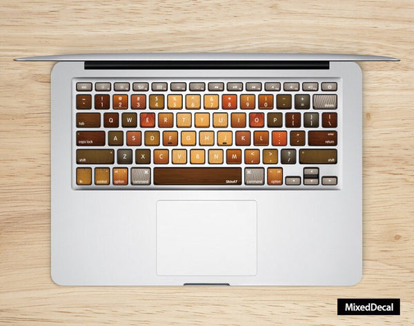 MacBook Decal - MacBook Air keyboard Sticker Vinyl Color Wood Decal Laptop Sticker -MacBook Skin( Please choose different Countries Version)